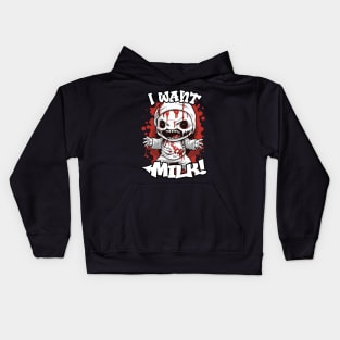 Spooky "I Want Milk" Mummy Cartoon Tee Kids Hoodie